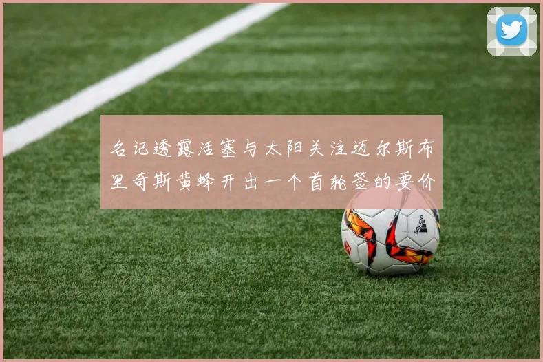 名记透露活塞与太阳关注迈尔斯布里奇斯黄蜂开出一个首轮签的要价